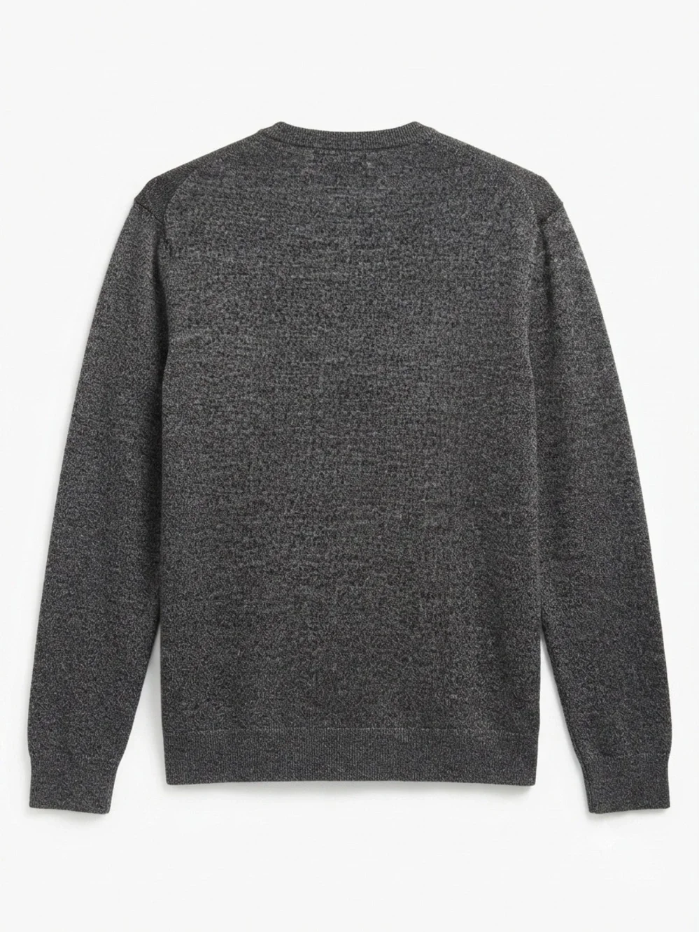Banana Republic 100% Merino Wool Heathered Grey V-Neck Pullover Sweater XL